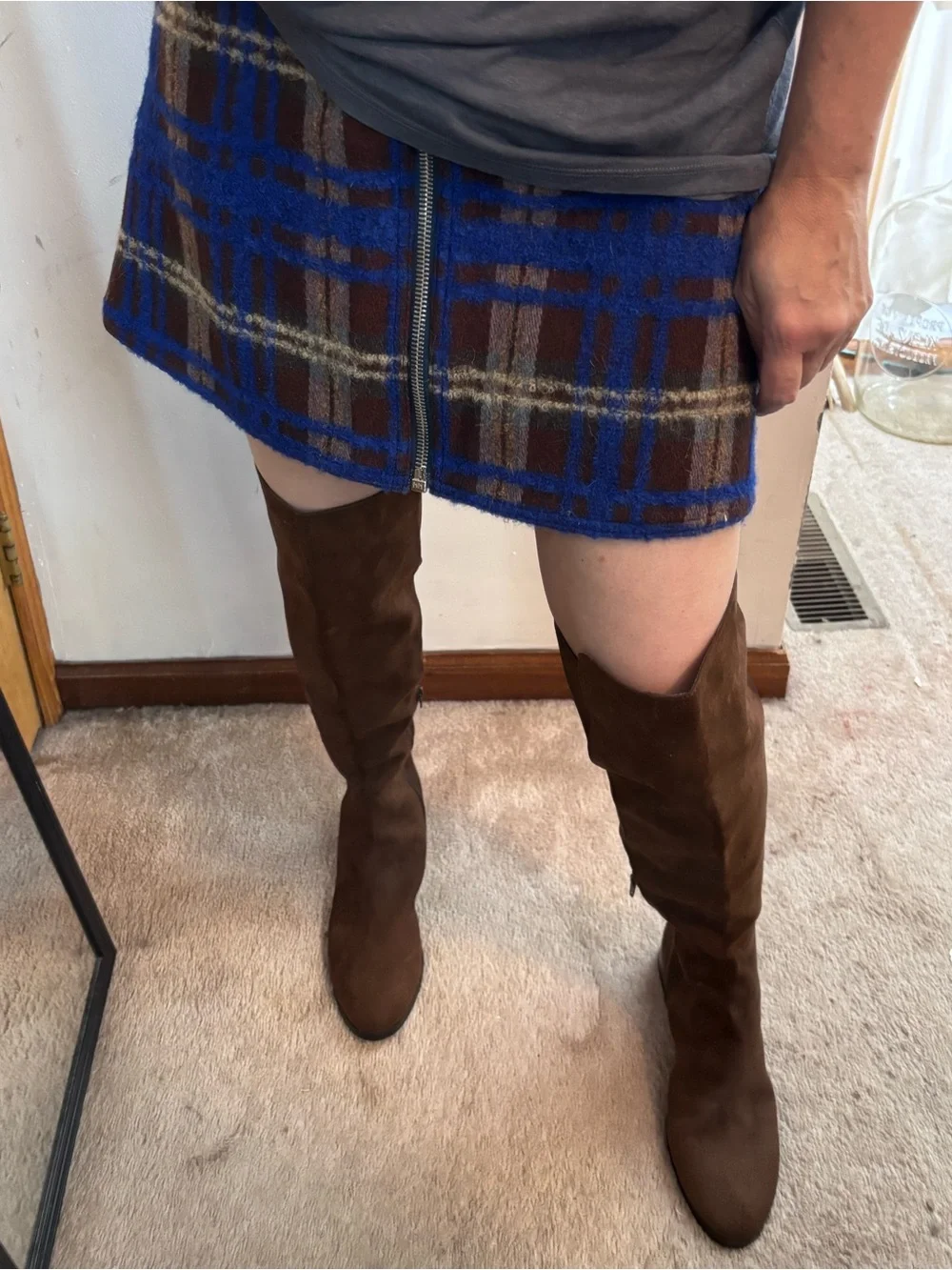 NWOT J Crew Factory Tall Riding Boots Chocolate Brown
